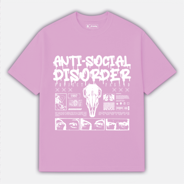 Anti-Social Disorder T-Shirt Graphic Tee By Freaks Club
