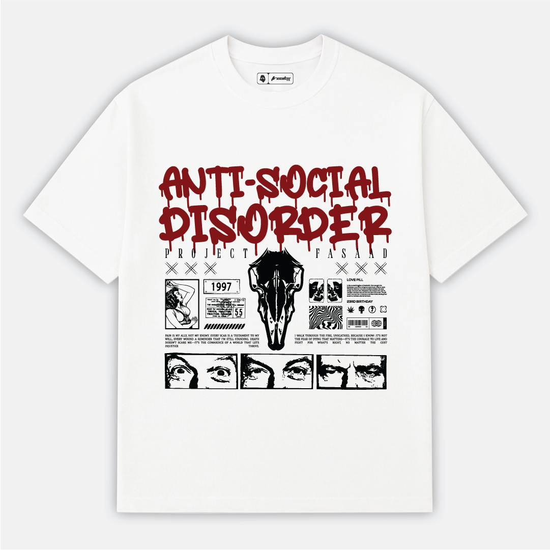Anti Social Disorder | Streetwear Drip T-Shirt