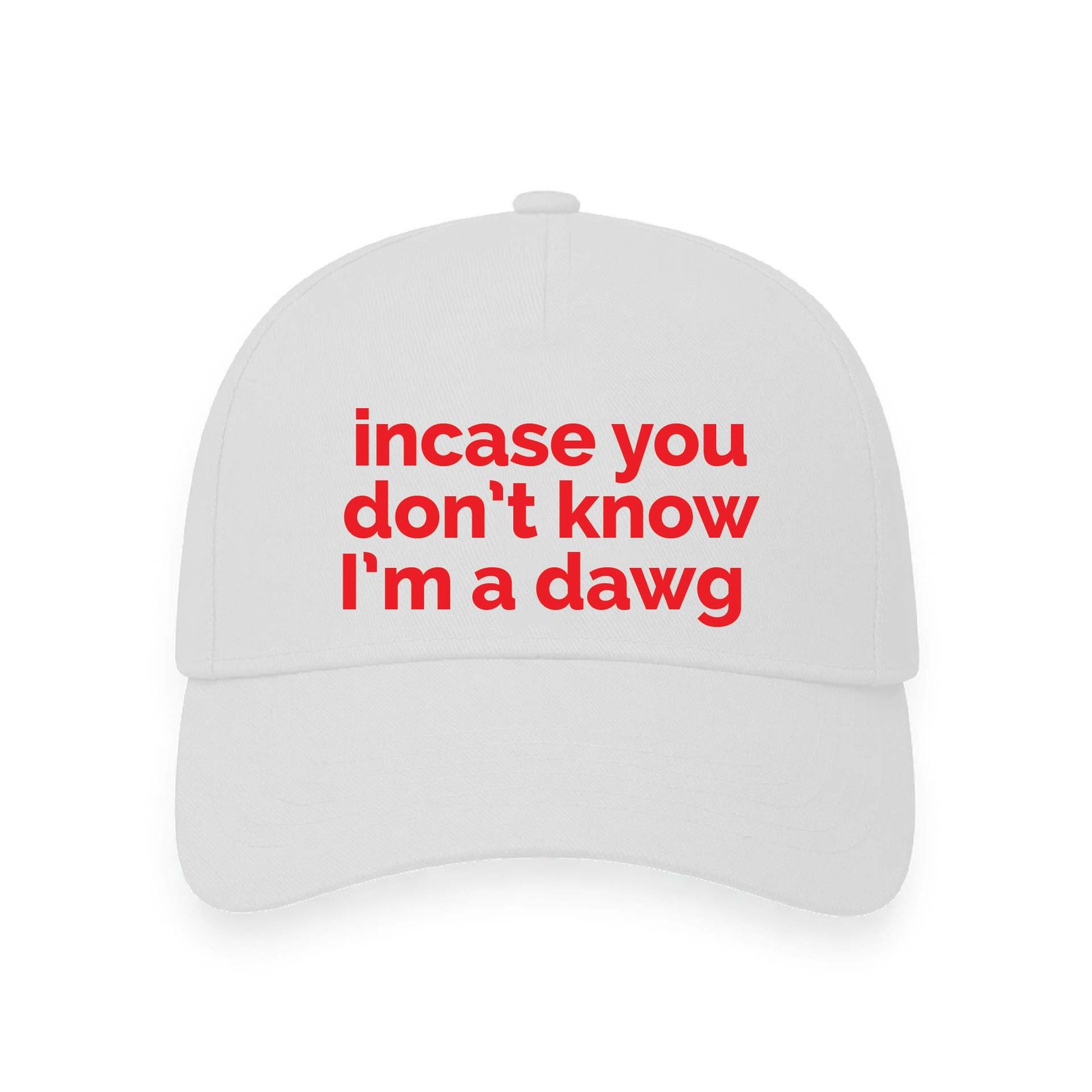 incase you don't know I'm a dawg | Aesthetic Quoted Cap