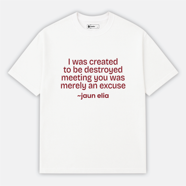Jaun Elia Poerty | Aesthetic Quote T-Shirt